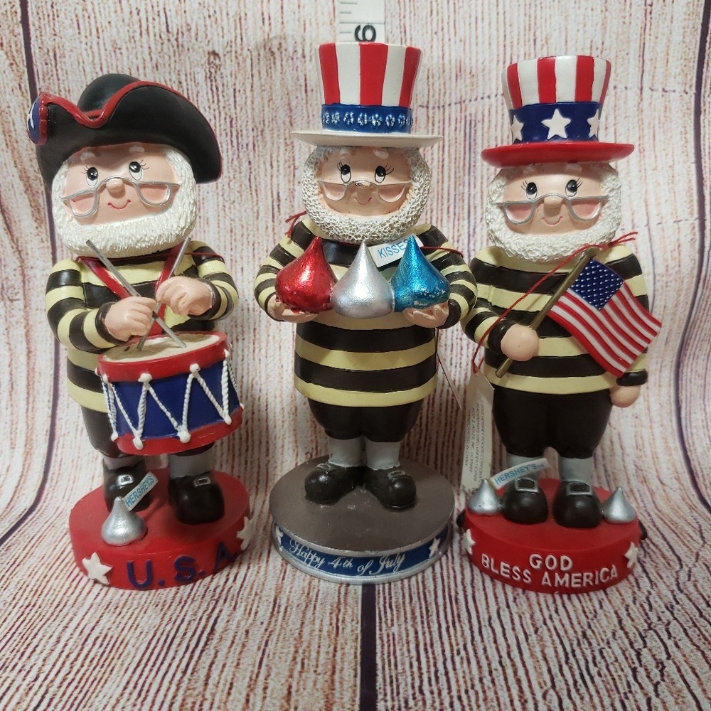 Hershey's Kisses FIGURINES  4th of July